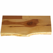 Cargar imagen en el visor de la galería, Cedar Wood Floating Shelves 24in, Live Edge, Poly Sealed (2-pack)