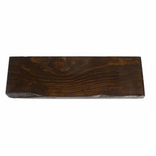 Cargar imagen en el visor de la galería, Rustic Wood Floating Shelves, Distressed Pine in Dark Walnut, 24"