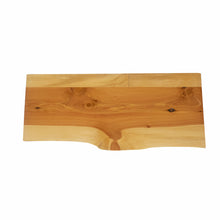 Cargar imagen en el visor de la galería, Cedar Wood Floating Shelves 24in, Live Edge, Poly Sealed (2-pack)