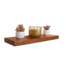 Cargar imagen en el visor de la galería, Floating Shelves, Butcher Block, Spanish Cedar Wood, Straight Edge, 17"