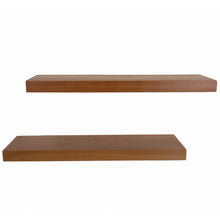 Load image into Gallery viewer, Floating Shelves, Spanish Cedar Wood, Straight Edge, 17"