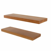 Load image into Gallery viewer, Floating Shelves, Spanish Cedar Wood, Straight Edge, 17"
