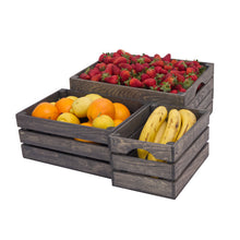 Load image into Gallery viewer, Rustic Wooden Crates - Vintage Gray