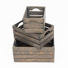 Load image into Gallery viewer, Rustic Wooden Crates - Vintage Gray