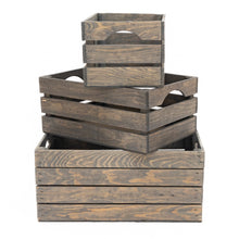 Load image into Gallery viewer, Rustic Wooden Crates - Vintage Gray
