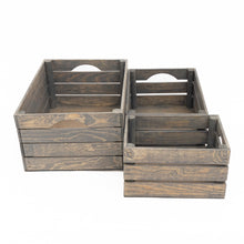Load image into Gallery viewer, Rustic Wooden Crates - Vintage Gray