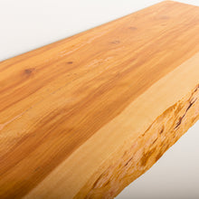 Cargar imagen en el visor de la galería, Cedar Wood Floating Shelves 24in, Live Edge, Poly Sealed (2-pack)