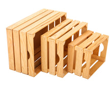 Load image into Gallery viewer, Rustic Wooden Crates - Natural (Set of 3)