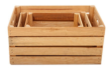 Load image into Gallery viewer, Rustic Wooden Crates - Natural (Set of 3)