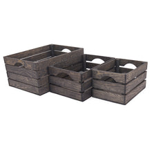 Load image into Gallery viewer, Rustic Wooden Crates - Vintage Gray