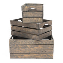Load image into Gallery viewer, Rustic Wooden Crates - Vintage Gray
