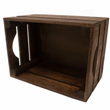 Cargar imagen en el visor de la galería, Rustic Wooden Crates SMALL - Natural (3-pack SINGLE SIZE)
