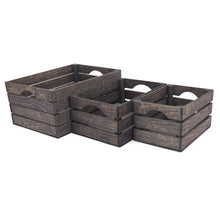 Load image into Gallery viewer, Rustic Wooden Crates - Vintage Gray
