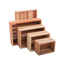 Cargar imagen en el visor de la galería, Natural Cedar Wooden Crate Collection (Set of 5)
